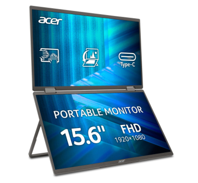 Acer Монітор Acer Dual Portable PD163QTbmiuux (UM.ZP3EE.011)