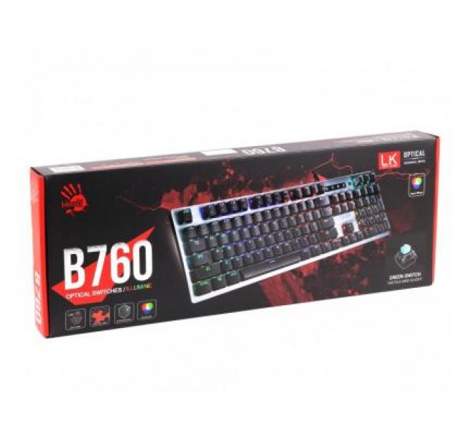 A4Tech Клавіатура A4Tech Bloody B760 Green Sw Black