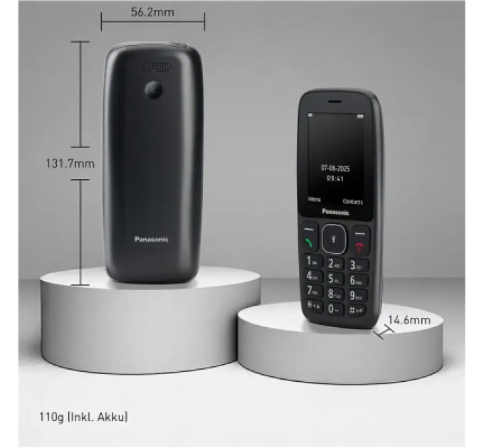 Panasonic Мобільний телефон Panasonic KX-TF400 Black (KX-TF400EXB)