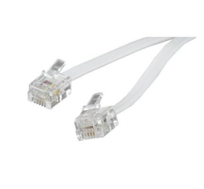 Cablexpert Патч-корд телефонний 3м RJ11 (6P4C) Cablexpert (TC6P4C-3M)