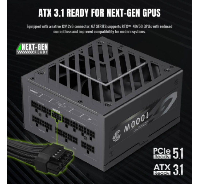 Gamemax Блок живлення Gamemax 1000W (GZ 1000G BK)