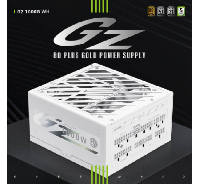 Gamemax Блок живлення Gamemax 1000W (GZ 1000G WH)