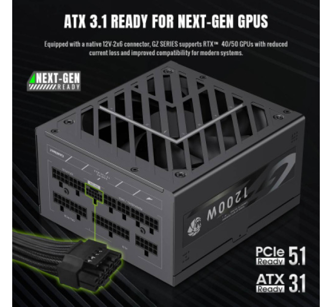 Gamemax Блок живлення Gamemax 1200W (GZ 1200G BK)