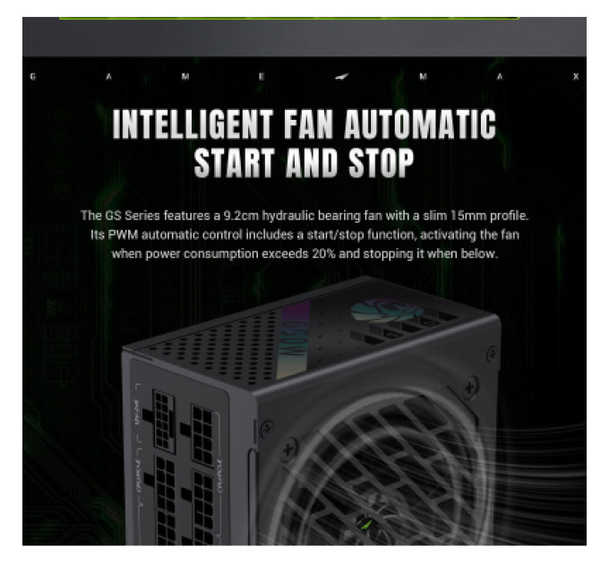 Gamemax Блок живлення Gamemax 650W (GS 650G V25)