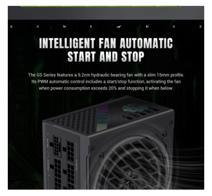Gamemax Блок живлення Gamemax 750W (GS 750G V25)