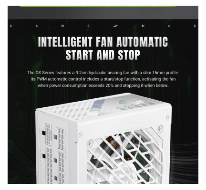 Gamemax Блок живлення Gamemax 750W (GS 750G WH V25)