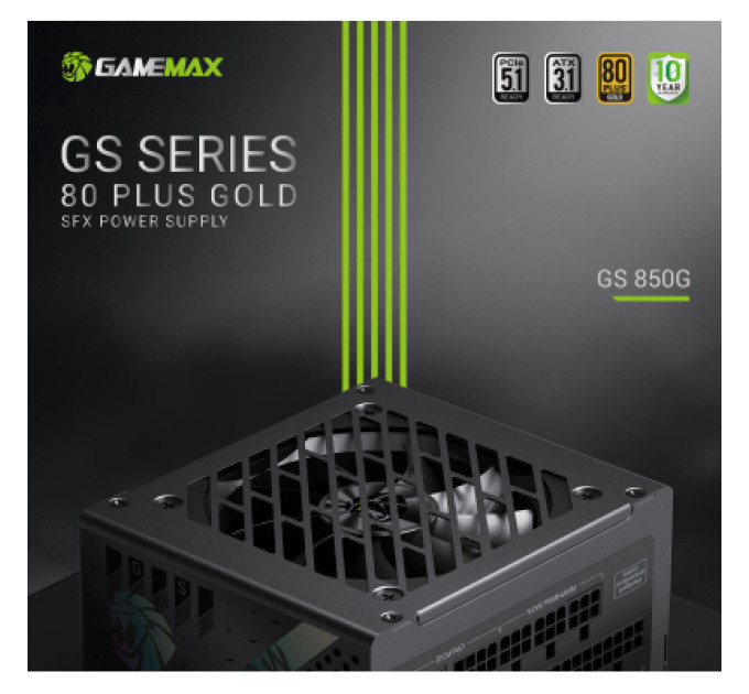 Gamemax Блок живлення Gamemax 850W (GS 850G V25)