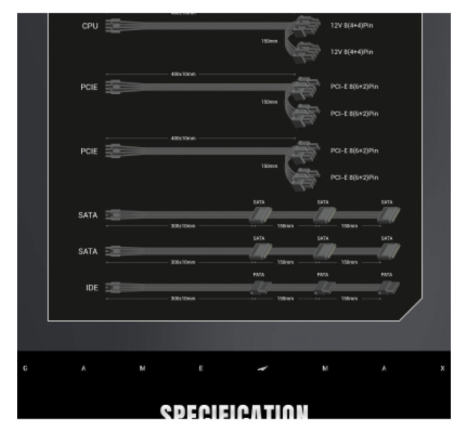 Gamemax Блок живлення Gamemax 850W (GS 850G V25)