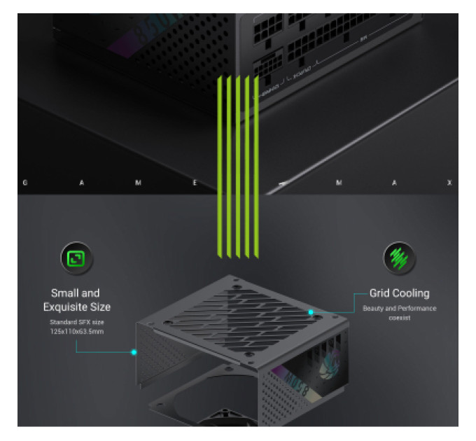 Gamemax Блок живлення Gamemax 850W (GS 850G V25)