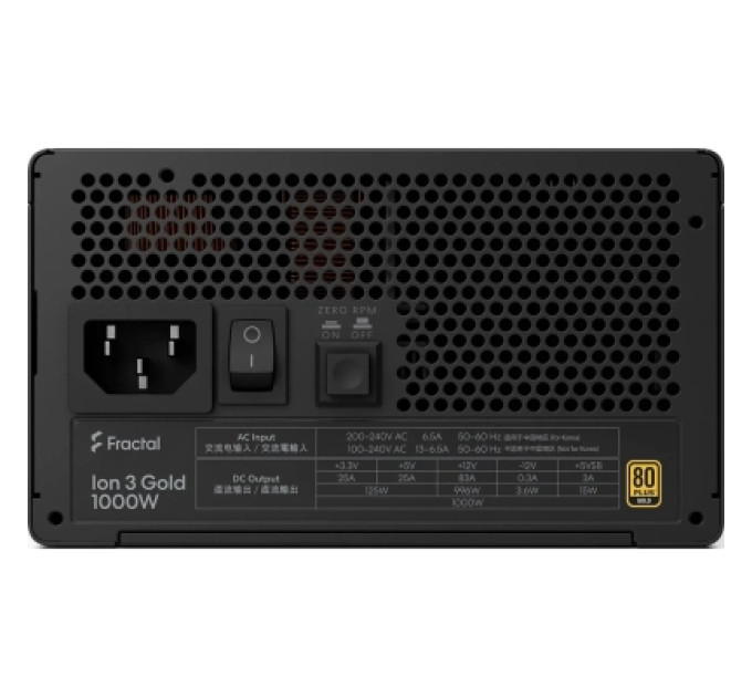 Fractal Design Блок живлення Fractal Design 1000W Ion 3 Gold (FD-P-IA3G-100-EU)
