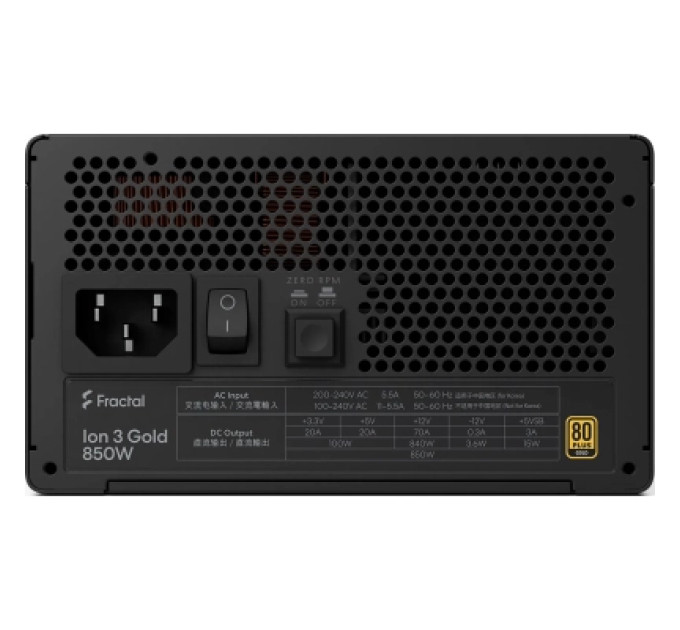 Fractal Design Блок живлення Fractal Design 850W Ion 3 Gold (FD-P-IA3G-850-EU)