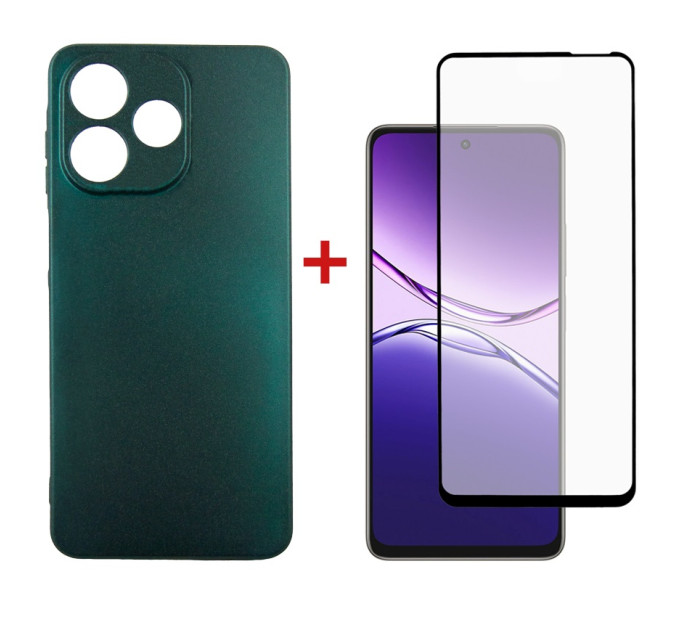 Dengos Чохол до мобільного телефона Dengos Oppo A5 Pro Soft+glass Green (DG-KM-183)