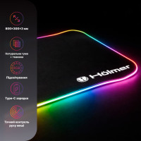 Килимок для мишки Hölmer GMP-02RGB з підсвіткою (GMP-02RGB)