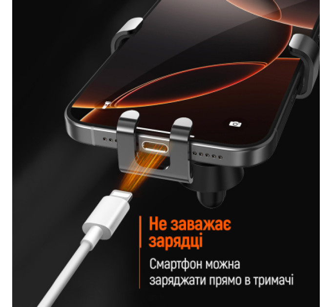 ColorWay Універсальний автотримач ColorWay Gravity Mechanical Car Mount Black (CW-CHG18-BK)