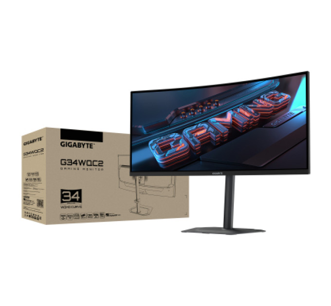 GIGABYTE Монітор GIGABYTE G34WQC2 Gaming Monitor