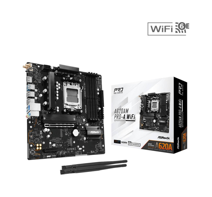 ASRock Материнська плата ASRock A620AM Pro-A WiFi Socket AM5