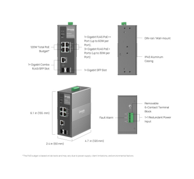 TP-Link Комутатор мережевий D-Link IES206GPP