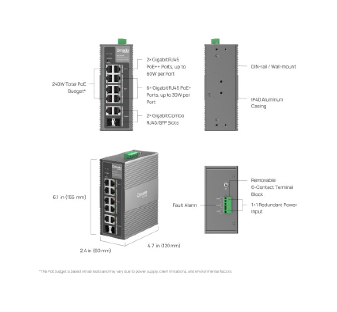 TP-Link Комутатор мережевий D-Link IES210GPP