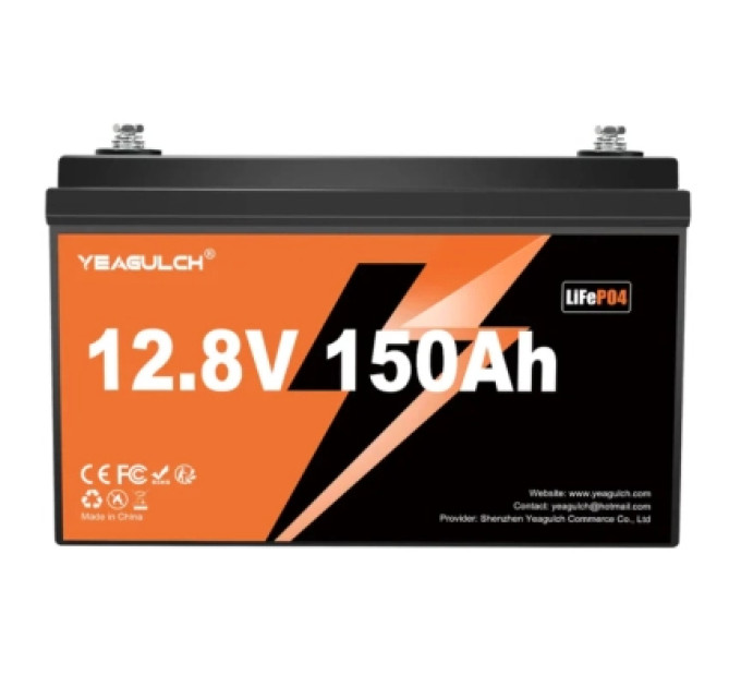 YEAGULCH Батарея LiFePo4 YEAGULCH 12.8V 150Ah (YEAGULCH-12,8V/150Ah)