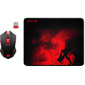 Defender Мишка Defender M601WL-BA Wireless + mouse pad Black/Red (78227)