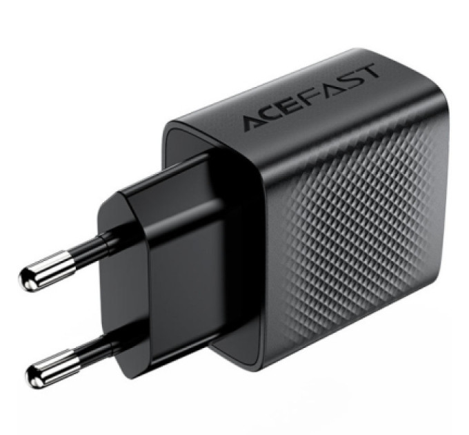 Acefast Зарядний пристрій Acefast 2xUSB 12W A86 black (6974316283270)