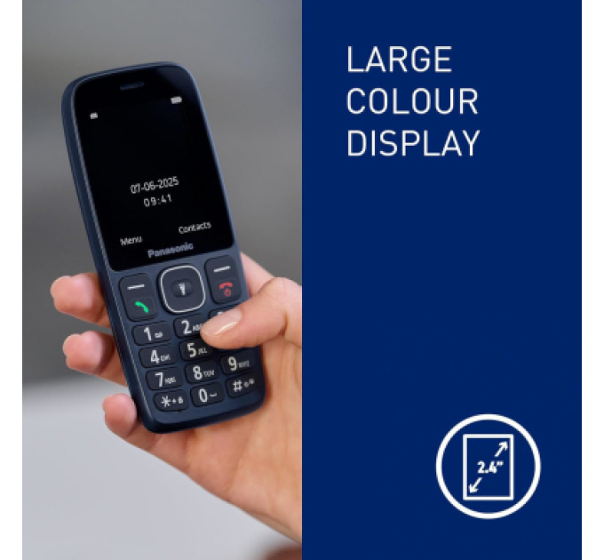 Panasonic Мобільний телефон Panasonic KX-TF400 Blue (KX-TF400EXC)