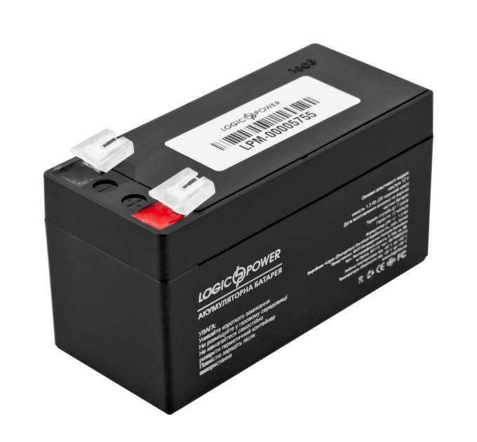 LogicPower Акумуляторна батарея LogicPower LPM 12V 1.3AH (LPM 12 - 1.3 AH) AGM