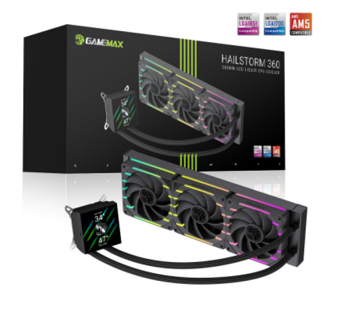 Gamemax Кулер до процесора Gamemax HAILSTORM 360 BK
