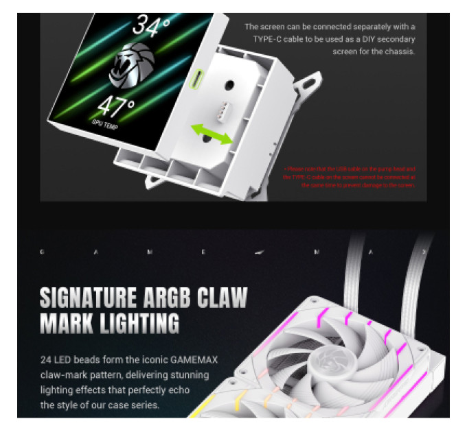 Gamemax Кулер до процесора Gamemax HAILSTORM 360 WH