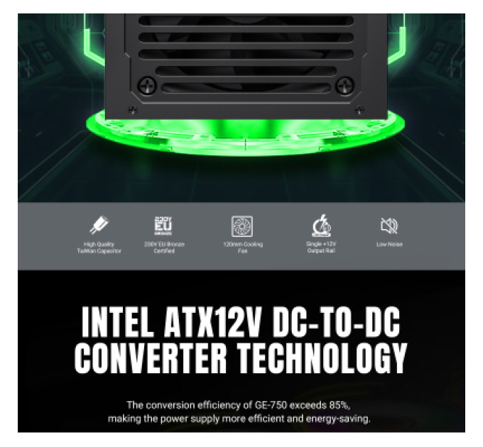 Gamemax Блок живлення Gamemax 750W (GE-750)