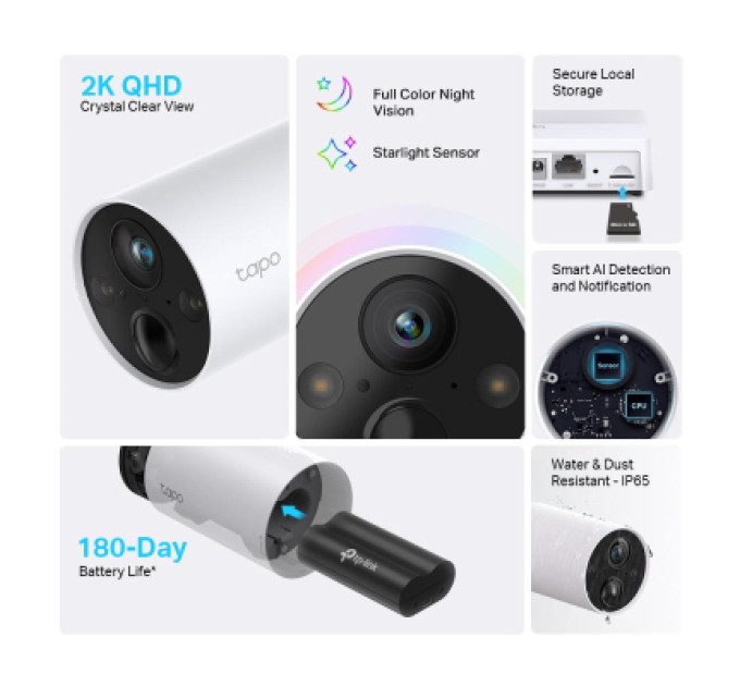 TP-Link Камера відеоспостереження TP-Link TAPO-C420S2