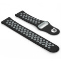 ZZKM Ремінець BeCover Vents Style для Xiaomi iMi KW66/Mi Watch Color/Watch S1 Active/Haylou LS01/LS05 Black-Grey (705801)