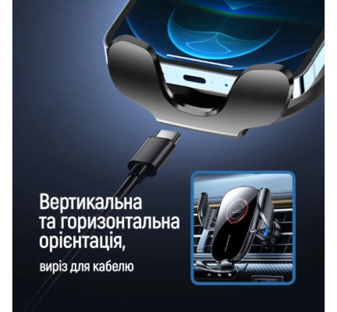 ColorWay Універсальний автотримач ColorWay ClampSnap Holder Black (CW-CHMH19-BK)