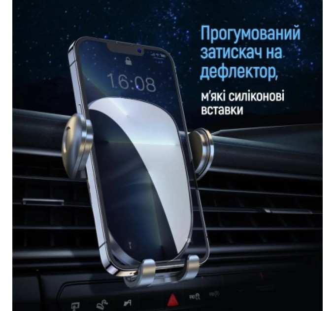 ColorWay Універсальний автотримач ColorWay Grip Holder Black (CW-CHMH20-BK)
