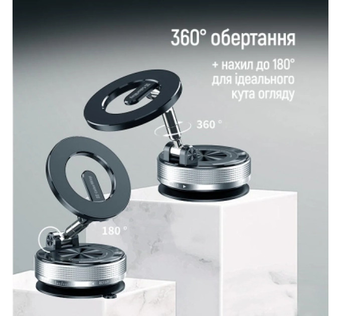 ColorWay Універсальний автотримач ColorWay MagSafe 360° Black (CW-CHM21-BK)