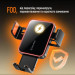 ColorWay Універсальний автотримач ColorWay Ultra-mini. автозажим, Wireless Charger 15W Black (CW-CHAW069Q-BK)