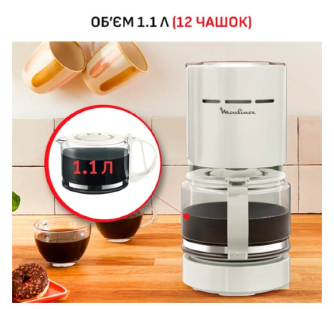 Moulinex Крапельна кавоварка Moulinex FG121A10