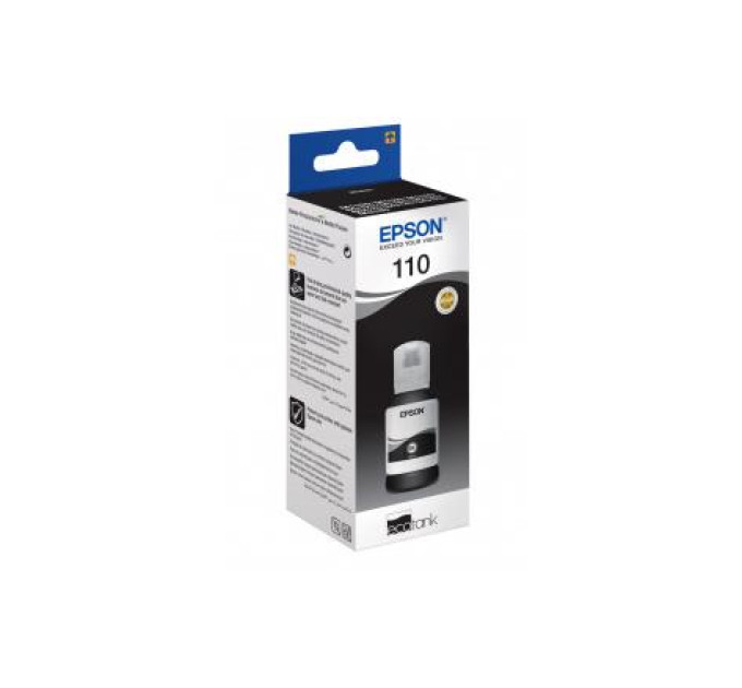 Epson Контейнер з чорнилом Epson 110 EcoTank M1100/M1120/M1140/M1170/M2120/M2140/M2170/M3140/M3170/M3180/M2110 black pigm XL (6000 стор)