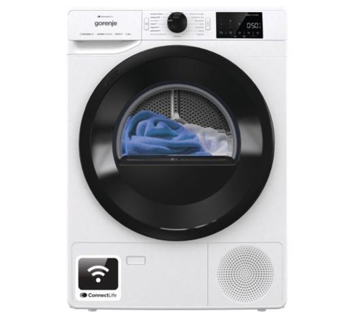Gorenje HA Сушильна машина Gorenje конденсаційна, 8кг, A+++, 60см, дисплей, Wi-Fi, білий