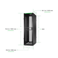 Шафа APC NetShelter SX Gen 2, 42U (600x1070) мм колір чорний