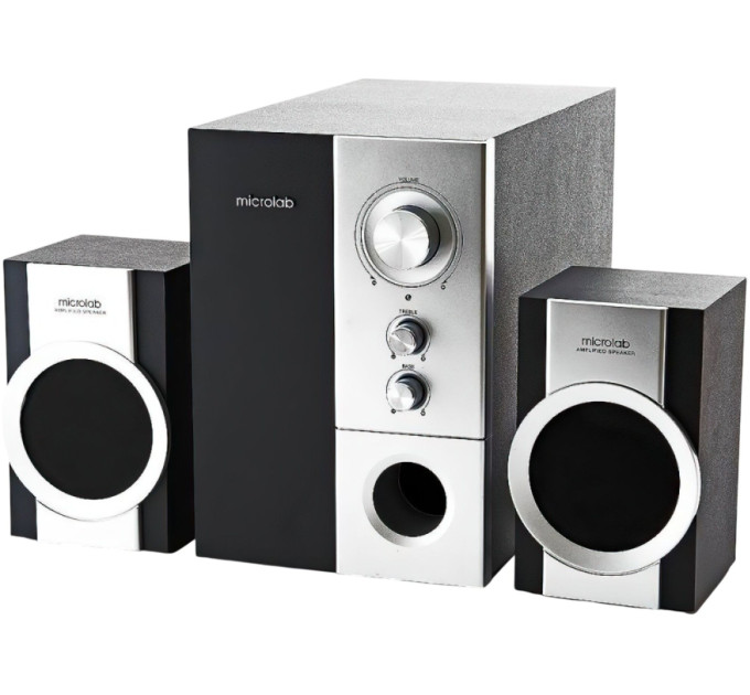 Microlab Акустична система MICROLAB M-590 2.1, 14W, mini-jack,чорний
