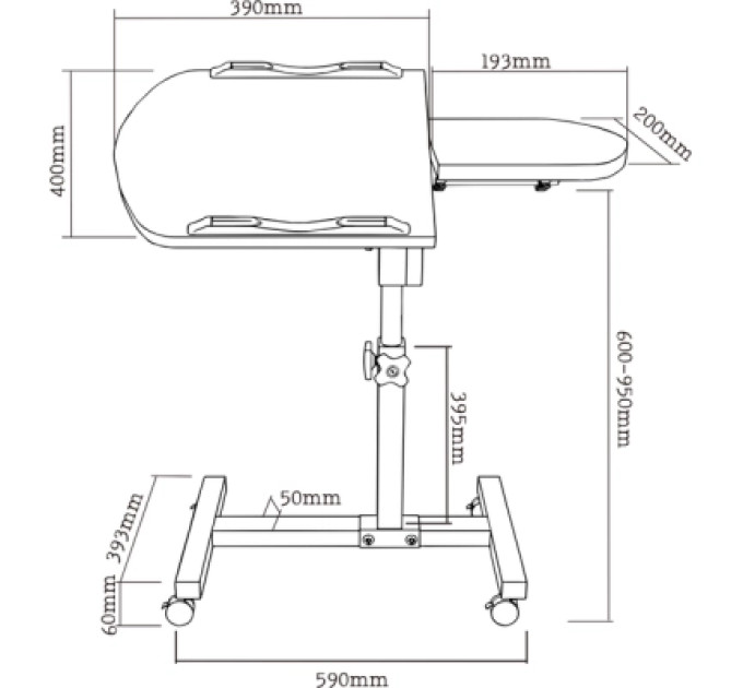 ITech Комп'ютерний стіл ITechMount для ноутбука TS-10 (TS-10)