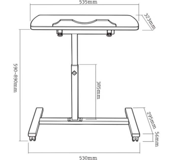 ITech Комп'ютерний стіл ITechMount для ноутбука TS-9 (TS-9)