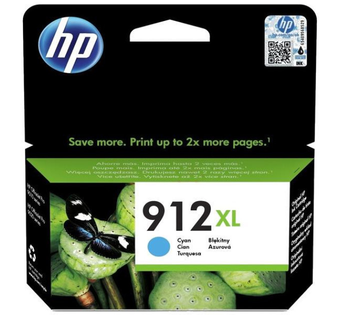 HP supplies Картридж струменевий HP No.912XL OJ 8014/8015/8022/8023/8024/8025 High Yield Cyan