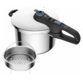 Tefal Kitchenware Скороварка Tefal Secure Trendy, 6л, з паровим кошиком, нержавіюча сталь, пластик