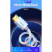 Vention Кабель мультимедійний HDMI M to HDMI M 5.0m V2.1 4K60Hz braided aluminum alloy gray Vention (AABIJ)