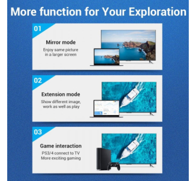Vention Кабель мультимедійний HDMI M to HDMI M 5.0m V2.1 4K60Hz braided aluminum alloy gray Vention (AABIJ)