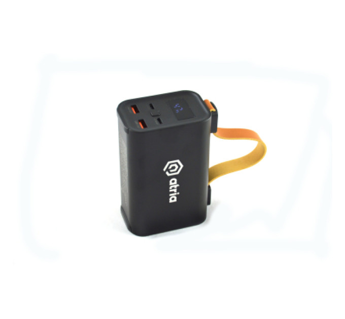 ATRIA Батарея універсальна Atria 30000mAh, 130W, USB-C laptop/phone (WPD-130)