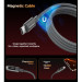 Choetech Дата кабель USB-C to USB-C 1.2m PD60W magnetic digital display nylon gray Choetech (XCC-1067-GY)