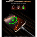 Choetech Дата кабель USB-C to USB-C 1.2m PD60W magnetic digital display nylon gray Choetech (XCC-1067-GY)